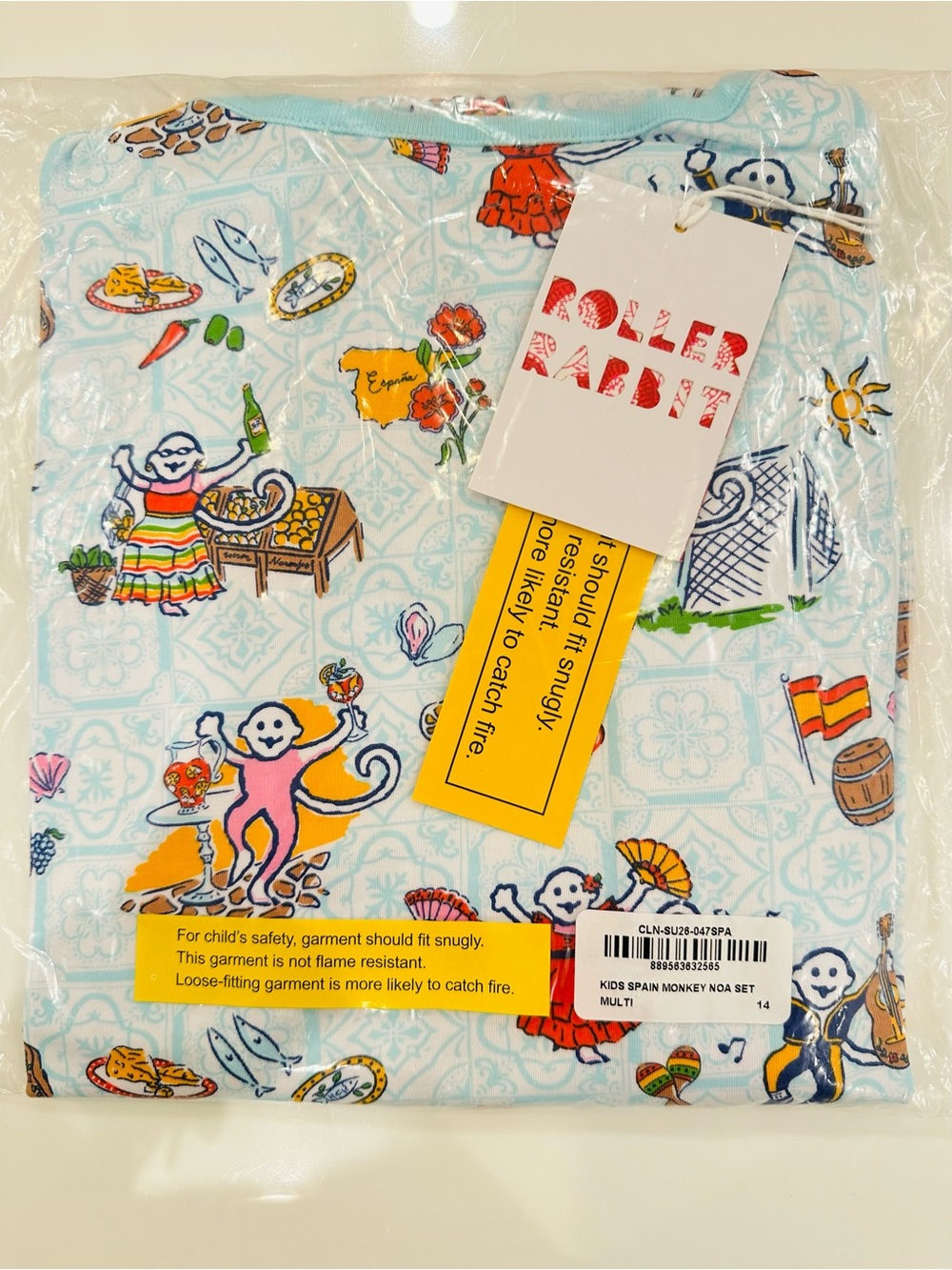 Roller Rabbit Kids Spain Monkey Noa Set
